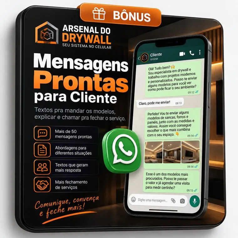 Bônus: Mensagens Prontas para Cliente
